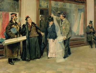 Die Wahl der Hochzeitsgeschenke, 1897-98 von Vladimir Egorovic Makovsky
